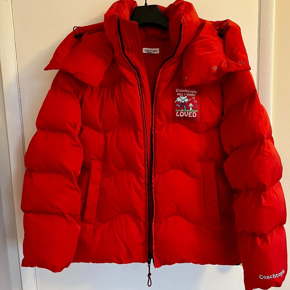 Coachtopia Red Loop Quilted Puffer Jacket – Size Small – $495 Retail